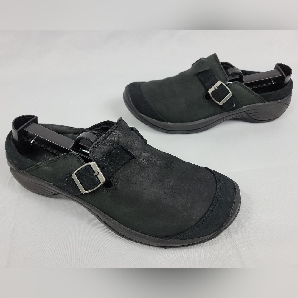 Merrell Q Form Encore Buckle Black Ortholite Air Cushion Shoes Womens Size 8 - Picture 1 of 12